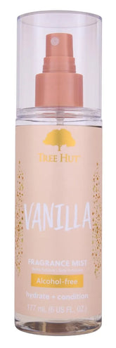 Tree Hut Vanilla Hair & Body Mist, Alcohol-Free Body Spray, 6 Fl Oz | Alcohol-Free Body Spray, Fragrance with Vanilla, Sandalwood & Coconut Notes, Everyday Fragrance Spray for Women