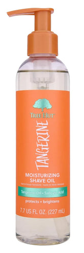 Tree Hut Tangerine Moisturizing Shave Oil, 7.7 Fl Oz | Nourishing Gel-to-Oil Formula for a Close, Smooth Shave, Made with Shea Butter, For All Skin Types