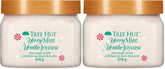 Tree Hut Merry Mint Shea Sugar Scrub, Exfoliating, Hydrating & Moisturizing Body Scrub with Shea Butter & Nourishing Essential Oils, Smooth & Soften Skin, Limited Edition Holiday, 18 oz (Pack of 2)