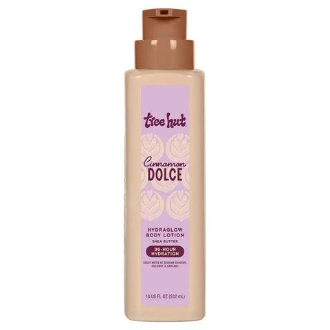Tree Hut Body Lotion Cinnamon Dolce, Cozy Cinnamon Scent, 18 Fl Oz | Nourishing & Moisturizing Daily Body Lotion with Shea Butter, Lightweight, Non-Greasy Formula, Long-Lasting Hydration