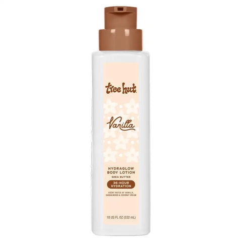 Tree Hut Body Lotion Vanilla, Warm Vanilla Scent, 18 Fl Oz | Nourishing & Moisturizing Daily Body Lotion with Shea Butter, Lightweight, Non-Greasy Formula, Long-Lasting Hydration