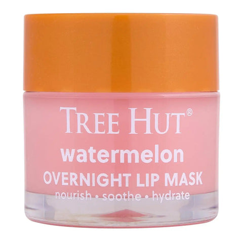 Tree Hut Watermelon Overnight Lip Mask, 0.6 Oz | Nourishing & Moisturizing Lip Treatment with Shea Butter, Vitamin E, Smooth Lips, Overnight Lip Sleeping Mask