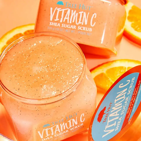Tree Hut Vitamin C Sugar Scrub | 18 oz | Ultra Hydrating | Nourishing | Pack of 2
