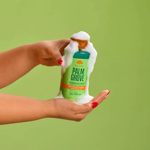 Tree Hut Palm Grove Foaming Body Wash, 18 Fl Oz | Nourishing & Moisturizing Shower Gel w/ Shea Butter & Essential Oils, Soft & Smooth Skin, Gentle Cleanser For All Skin Types
