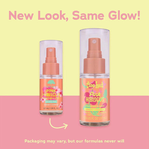 Tree Hut Mini Pink Hibiscus Fragrance Mist, Hydrating Alcohol-Free Hair & Body Spray with Shea Butter, Refreshing Perfume Mist for Scent Layering, Travel Size, 1.26 fl oz (Pack of 2)