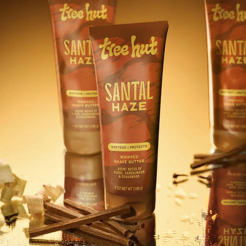 Tree Hut Whipped Shave Butter Santal Warm & Rich Scent, 7 Fl Oz | Nourishing Shave Cream with Shea Butter & Aloe, Smooth Glide for Soft Skin, Woody/Musky Scent