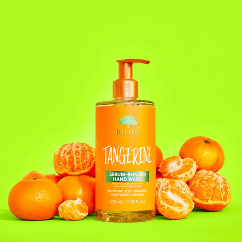 Tree Hut Tangerine Serum Infused Hand Wash, Nourish & Hydrate Hands with Strengthening Skin Care, Long Lasting Scent, Cleanse & Lock in Moisture, 11 fl oz. (Pack of 2)