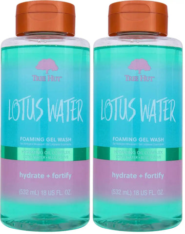 Tree Hut Lotus Water Wash Foaming Gel, Cleanse & Soothe Skin Without Stripping Moisture, Made with our Hydrating Oil Complex, 18 Fl Oz (Pack of 2)