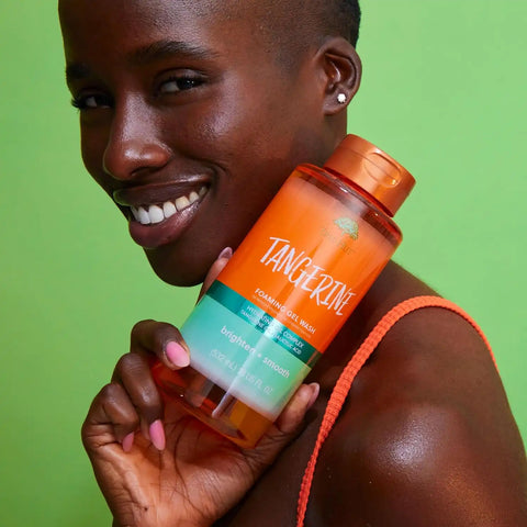 Tree Hut Tangerine Foaming Gel Wash, Hydrating & Moisturizing Body Wash with Shea Butter & Nourishing Essential Oils, Daily Cleanser for Soft Smooth Skin, 18 fl oz (Pack of 2)