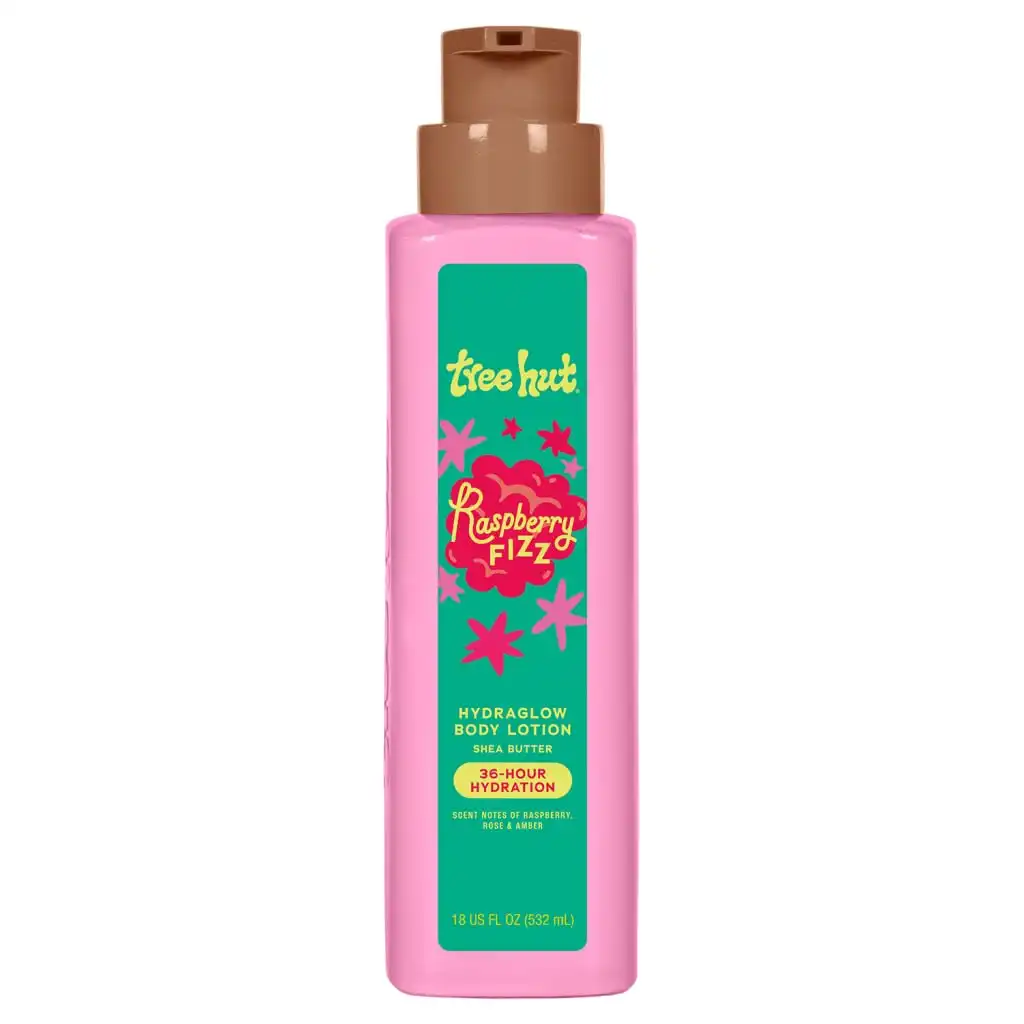 Tree Hut Body Lotion Raspberry Fizz, Fruity Scent, 18 Fl Oz