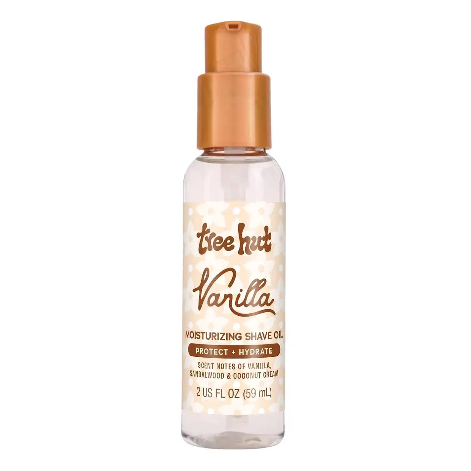 Tree Hut Mini Vanilla Moisturizing Shave Oil, Travel Size, 2 Fl Oz