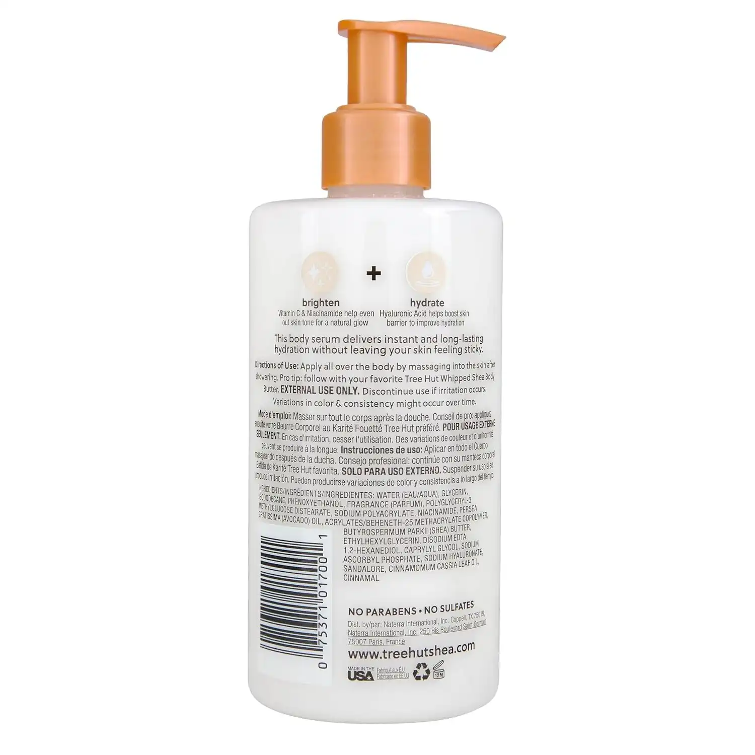 Alternative view of Tree Hut Hydraglow Vanilla Body Serum & Lotion, 11 Fl Oz