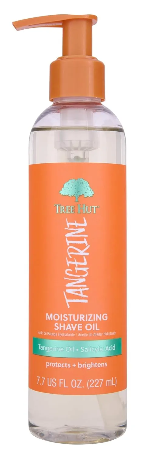 Tree Hut Tangerine Moisturizing Shave Oil, 7.7 Fl Oz