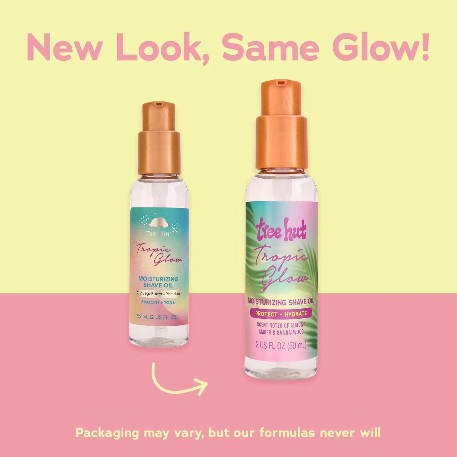 Alternative view of Tree Hut Mini Tropic Glow Moisturizing Shave Oil, Travel Size, 2 Fl Oz