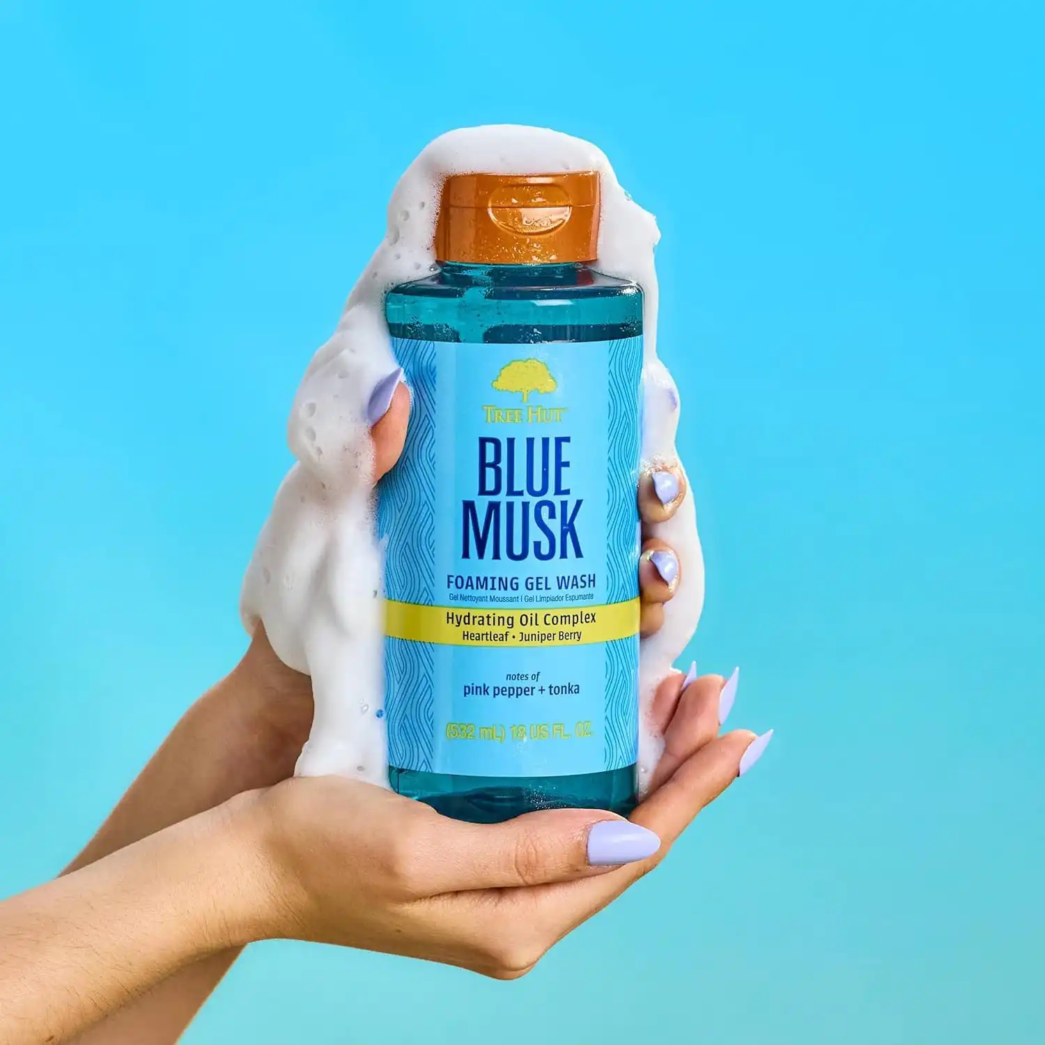 Alternative view of Tree Hut Blue Musk Foaming Body Wash, 18 Fl Oz