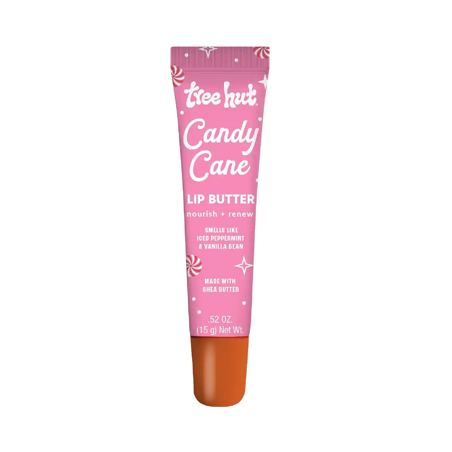 Tree Hut Moisturizing Candy Cane Lip Butter, Limited Edition Holiday, 0.52 Fl Oz