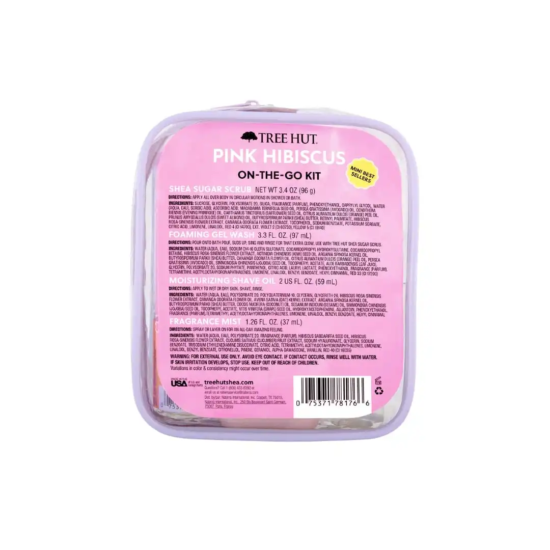 Alternative view of Tree Hut Hibiscus Everything Shower Gift Set, 4 Piece Kit, Travel Size