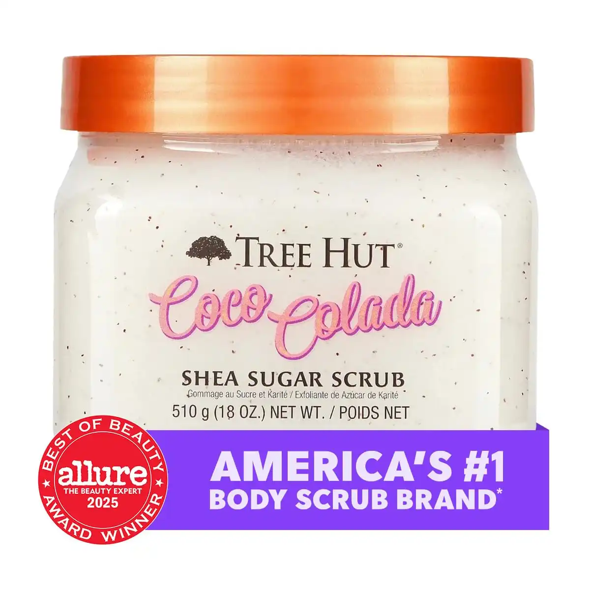 Alternative view of Tree Hut Coco Colada Body Scrub, Exfoliating Sugar Scrub, Vegan, 18 Oz