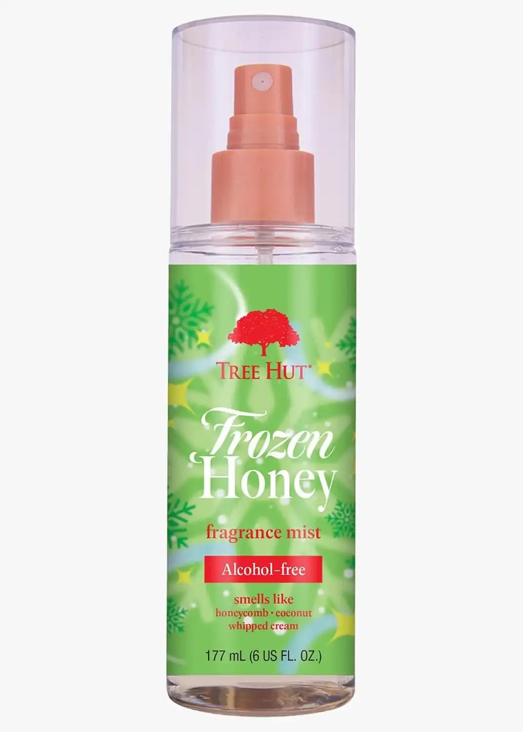 Tree Hut Frozen Honey Hair & Body Mist, Alcohol-Free Body Spray, 6 Fl Oz