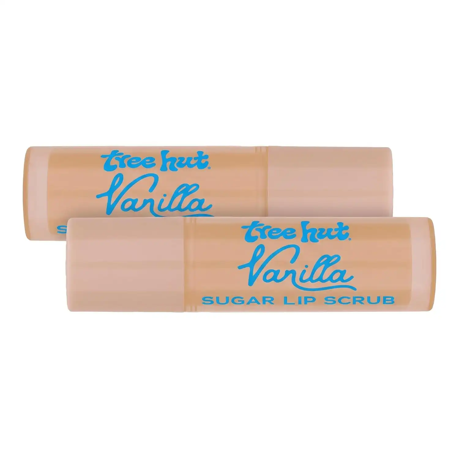 Tree Hut Vanilla Lip Scrub Stick, Gentle & Nourishing Lip Exfoliator with Shea Butter, Hydrating Sugar Scrub for Smooth, Soft Lips, 12 oz (Pack of 2)