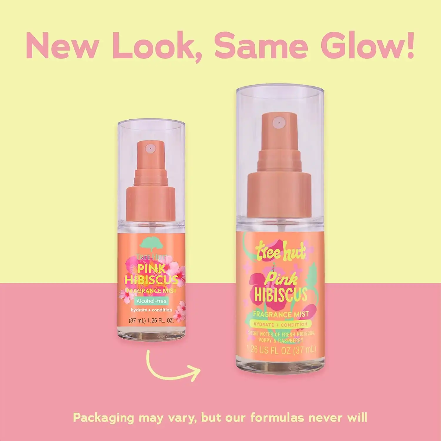 Alternative view of Tree Hut Mini Pink Hibiscus Hair & Body Mist, Travel Size, 1.26 Fl Oz