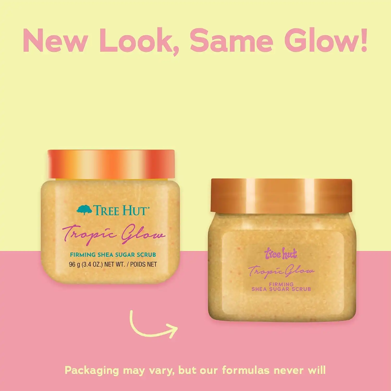 Alternative view of Tree Hut Mini Tropic Glow Body Scrub, Travel Size Sugar Scrub, 3.4 Oz