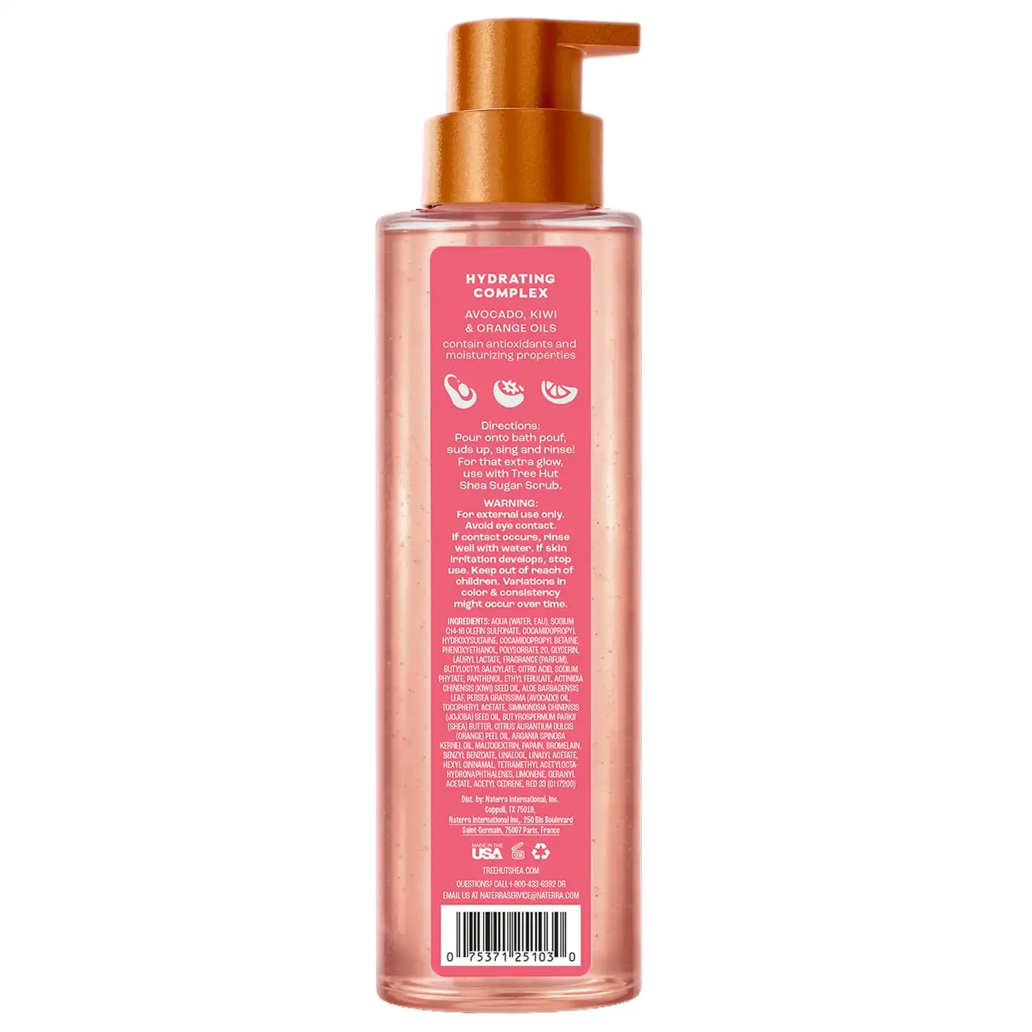 Alternative view of Tree Hut Pink Champagne Body Wash with Shea Butter, Pump Bottle, 18 Fl Oz