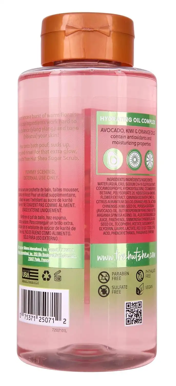 Alternative view of Tree Hut Pink Hibiscus Foaming Body Wash, 18 Fl Oz