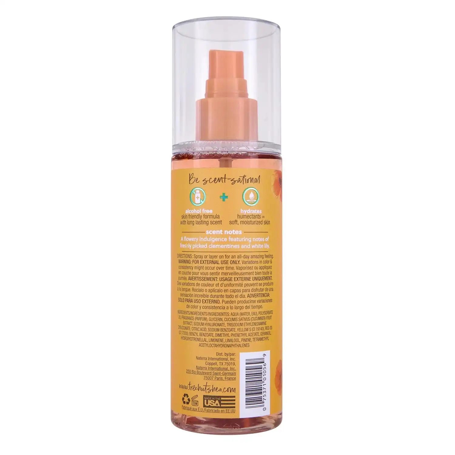 Alternative view of Tree Hut Sunkissed Poppy Hair & Body Mist, Alcohol-Free Body Spray, 6 Fl Oz