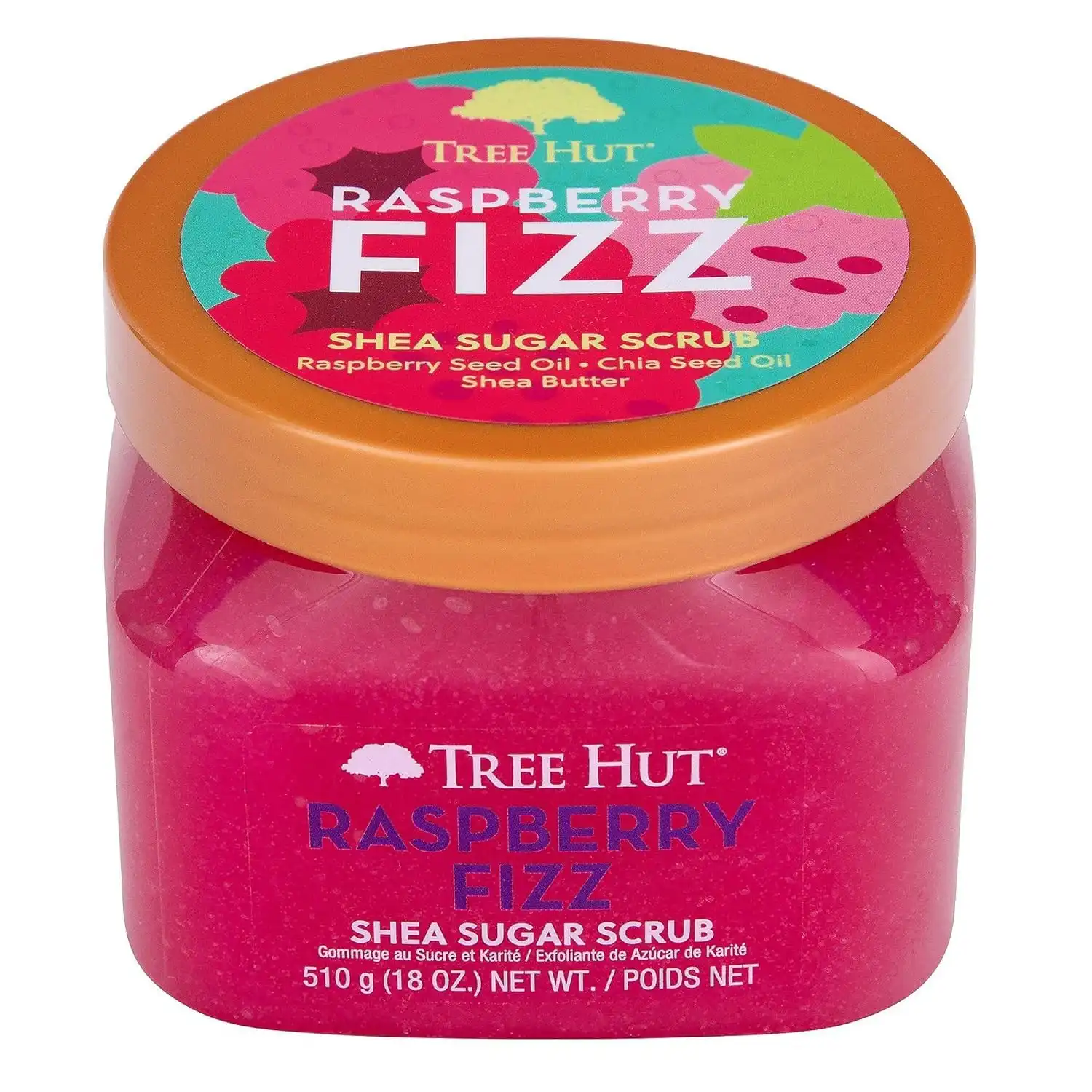 Alternative view of Tree Hut Raspberry Fizz Body Scrub, Exfoliating Sugar Scrub, Vegan, 18 Oz