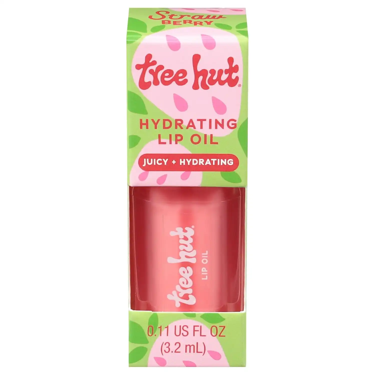 Tree Hut Hydrating Lip Oil, Strawberry, 0.11 Fl Oz