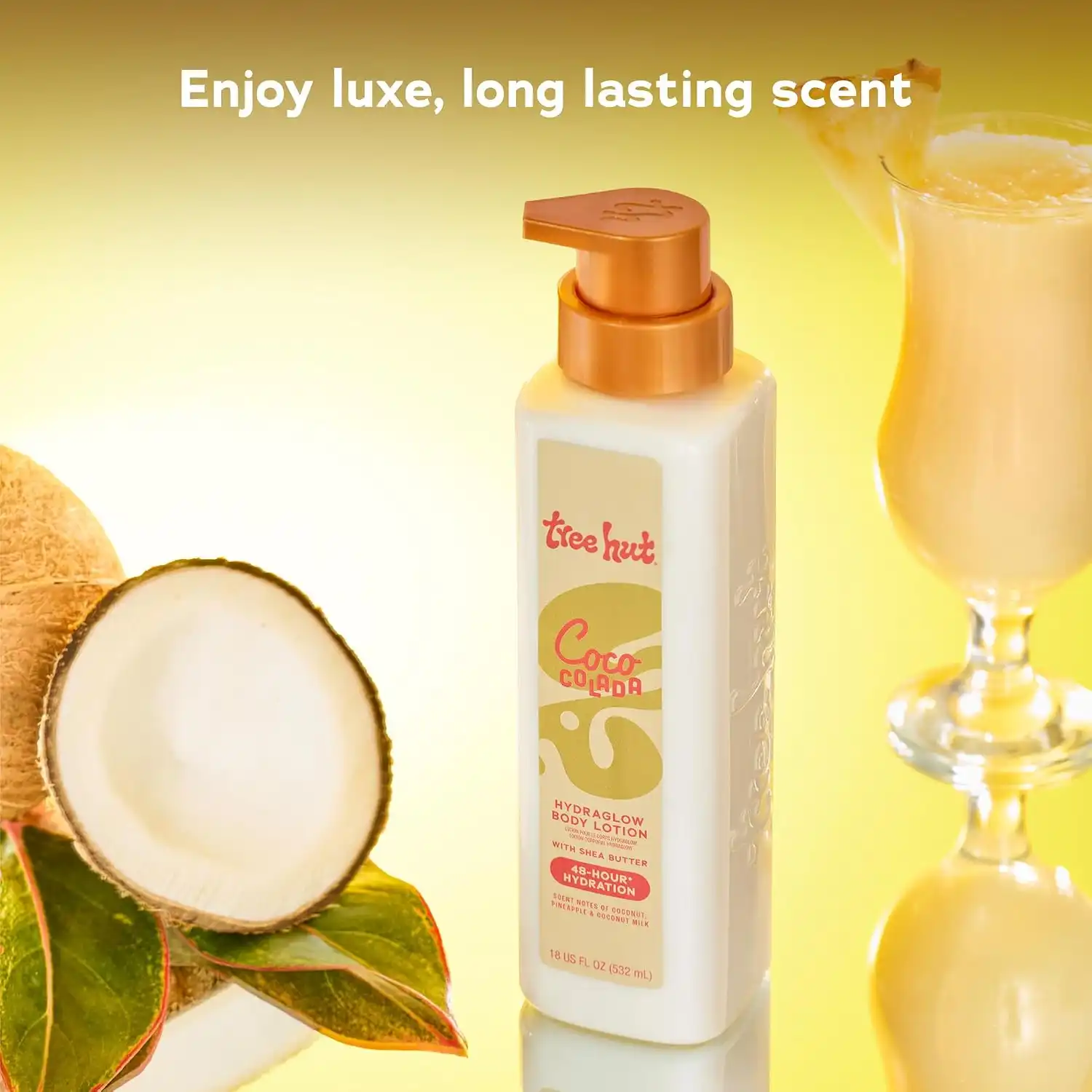 Alternative view of Tree Hut Body Lotion Coco Colada, Tropical Coconut Scent, 18 Fl Oz