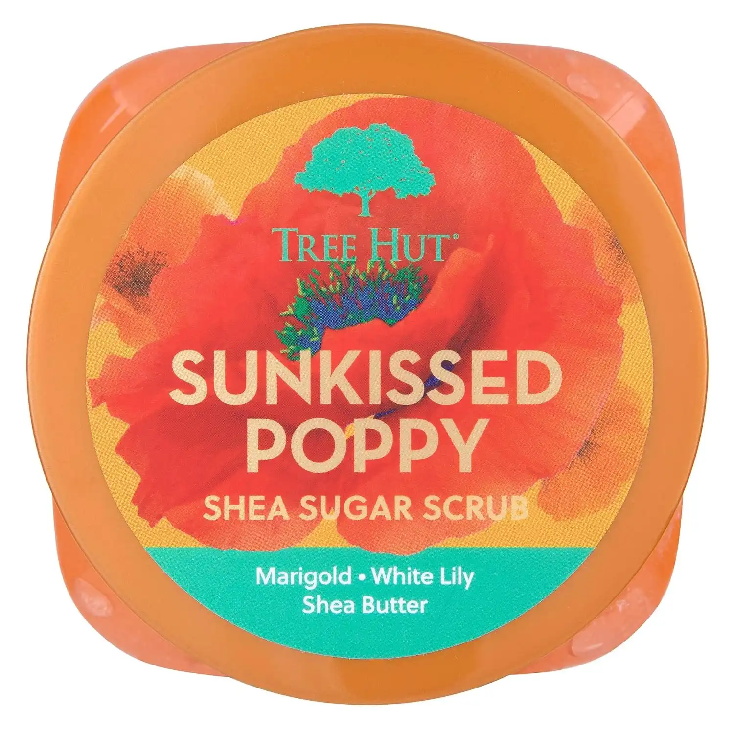 Alternative view of Tree Hut Sunkissed Poppy Body Scrub, Exfoliating Sugar Scrub, Vegan, 18 Oz
