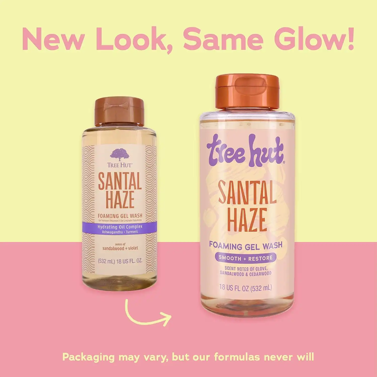 Alternative view of Tree Hut Santal Haze Foaming Gel Wash, Hydrating & Moisturizing Body Wash with Shea Butter & Nourishing Essential Oils, Daily Cleanser for Soft Smooth Skin, 18 fl oz (Pack of 2)