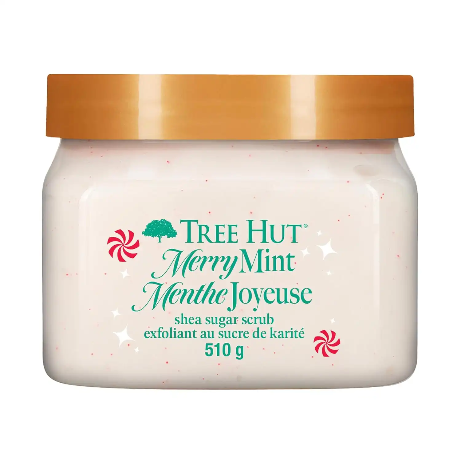 Tree Hut Merry Mint Body Scrub, Exfoliating Sugar Scrub, Vegan, 18 Oz