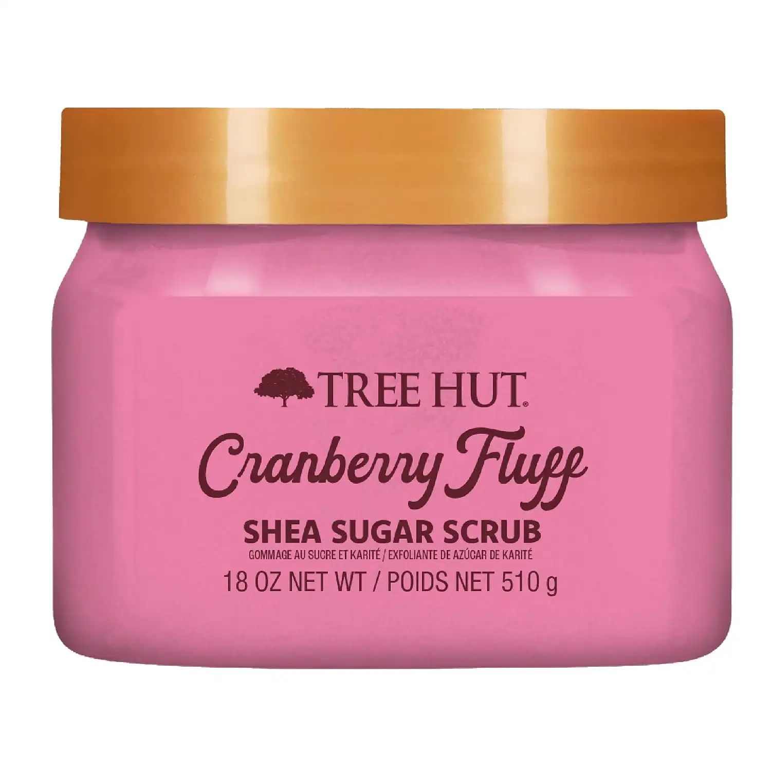 Tree Hut Cranberry Fluff Body Scrub, Limited Holiday Edition,18 Oz