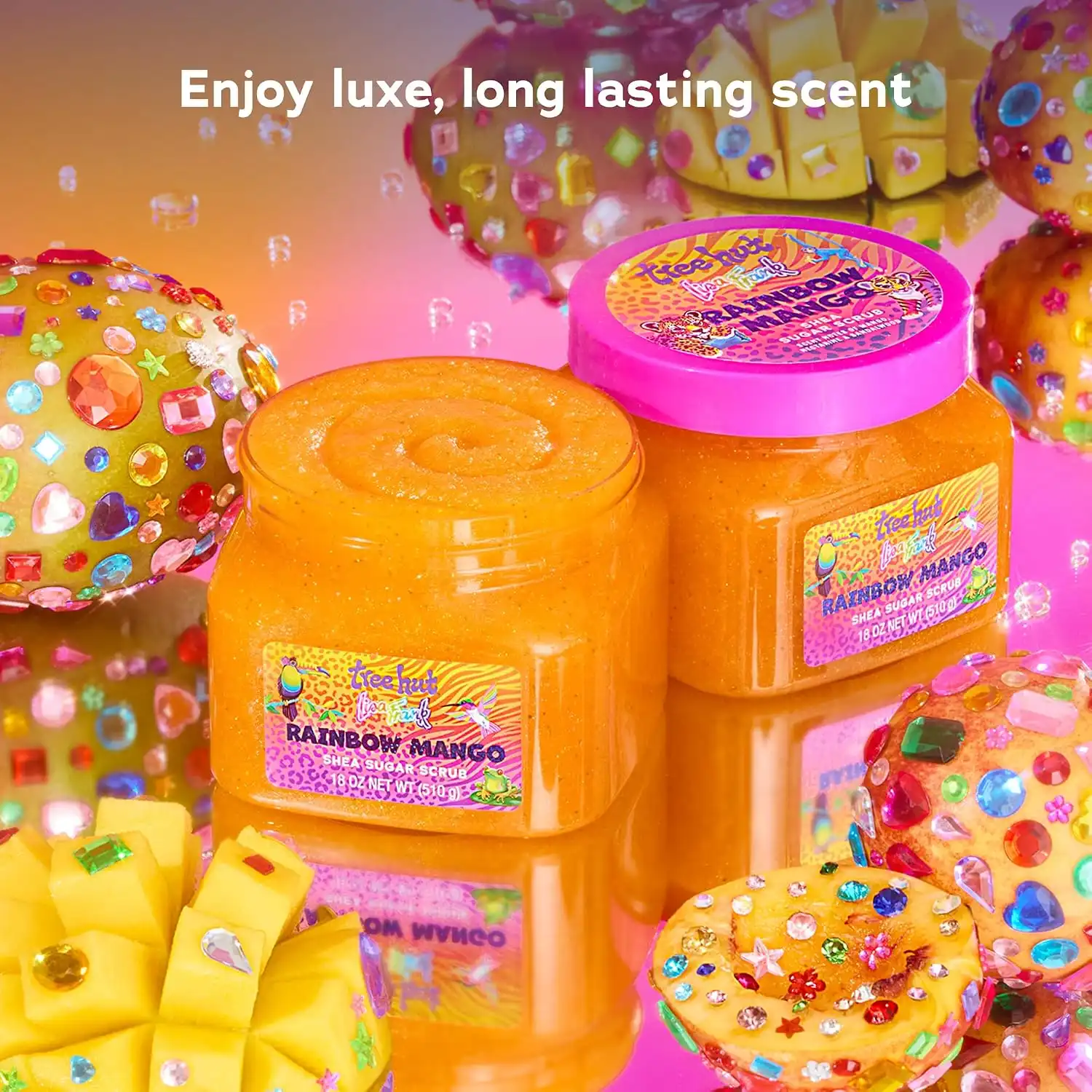 Alternative view of Lisa Frank x Tree Hut Rainbow Mango Body Scrub, Sugar Scrub, 18 Oz