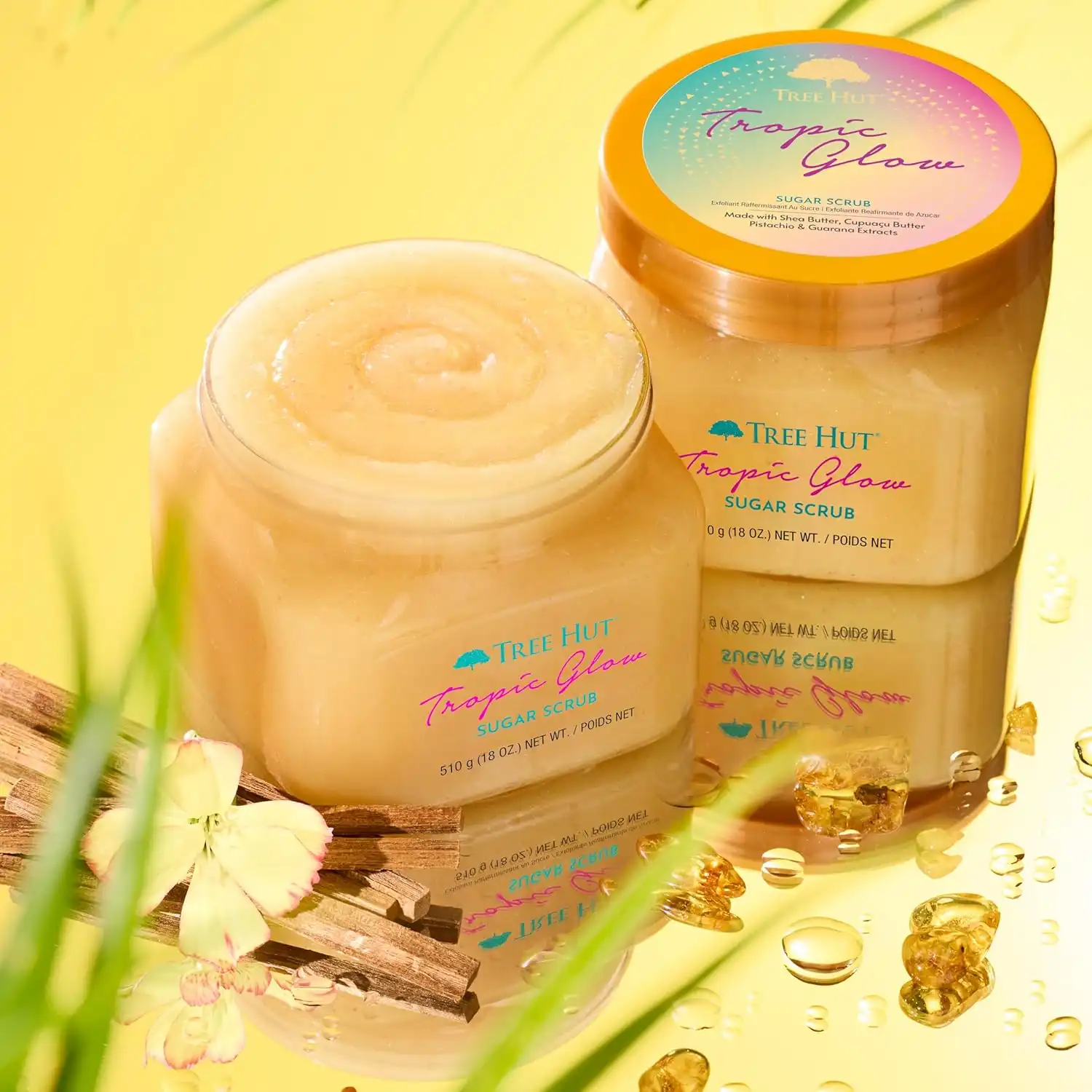 Alternative view of Tree Hut Tropic Glow Body Scrub, Exfoliating Sugar Scrub, Vegan, 18 Oz