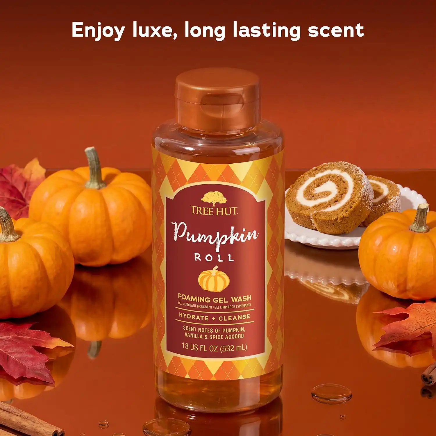 Alternative view of Tree Hut Pumpkin Roll Fall Scented Body Wash, 18 Fl Oz