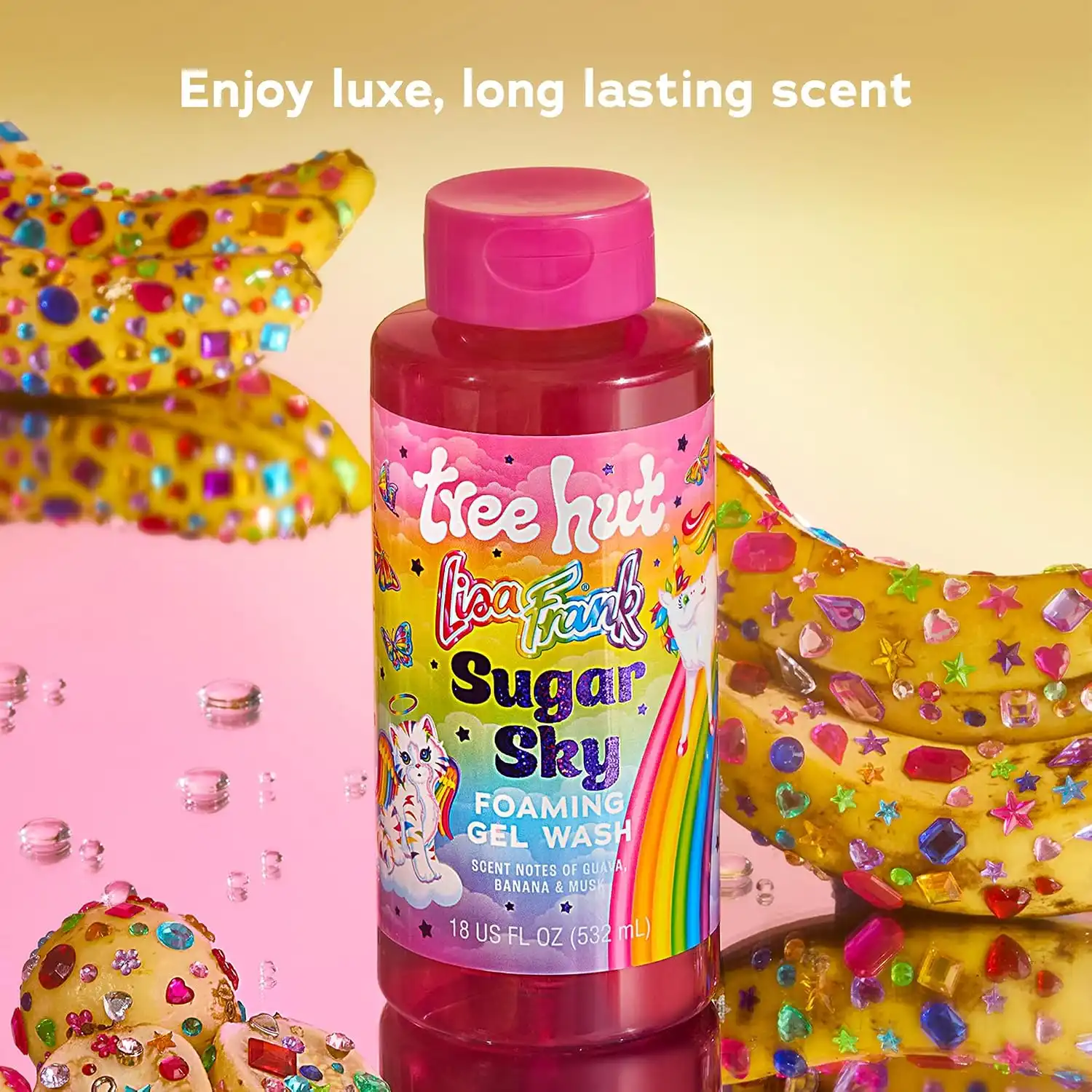 Alternative view of Tree Hut Lisa Frank x Sugar Sky Body Wash, Limited Edition, 18 Fl Oz