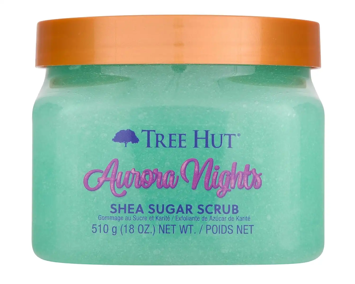 Tree Hut Aurora Nights Body Scrub, Exfoliating Sugar Scrub, Vegan, 18 Oz