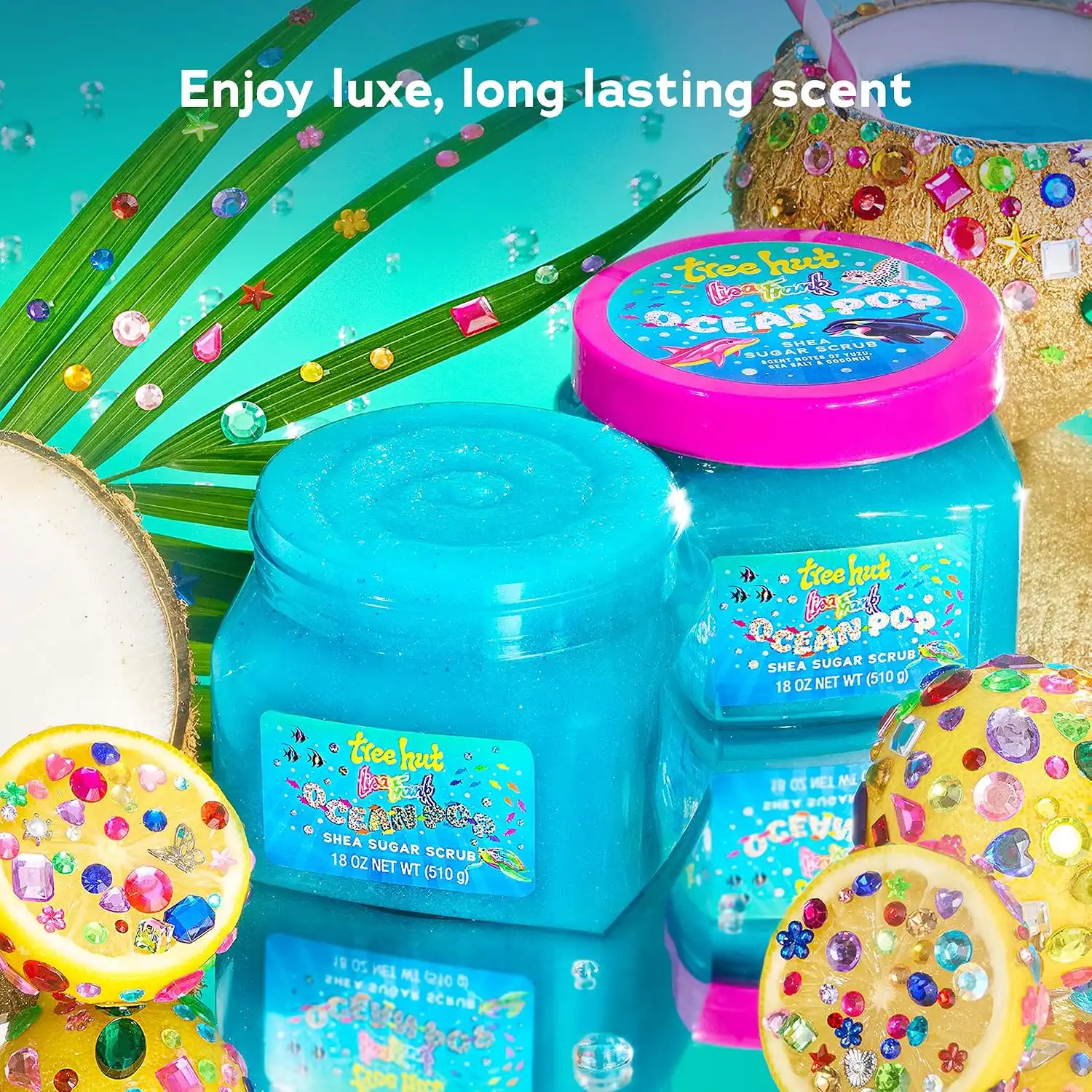 Alternative view of Lisa Frank x Tree Hut Ocean Pop Body Scrub, Exfoliating Sugar Scrub, 18 Oz