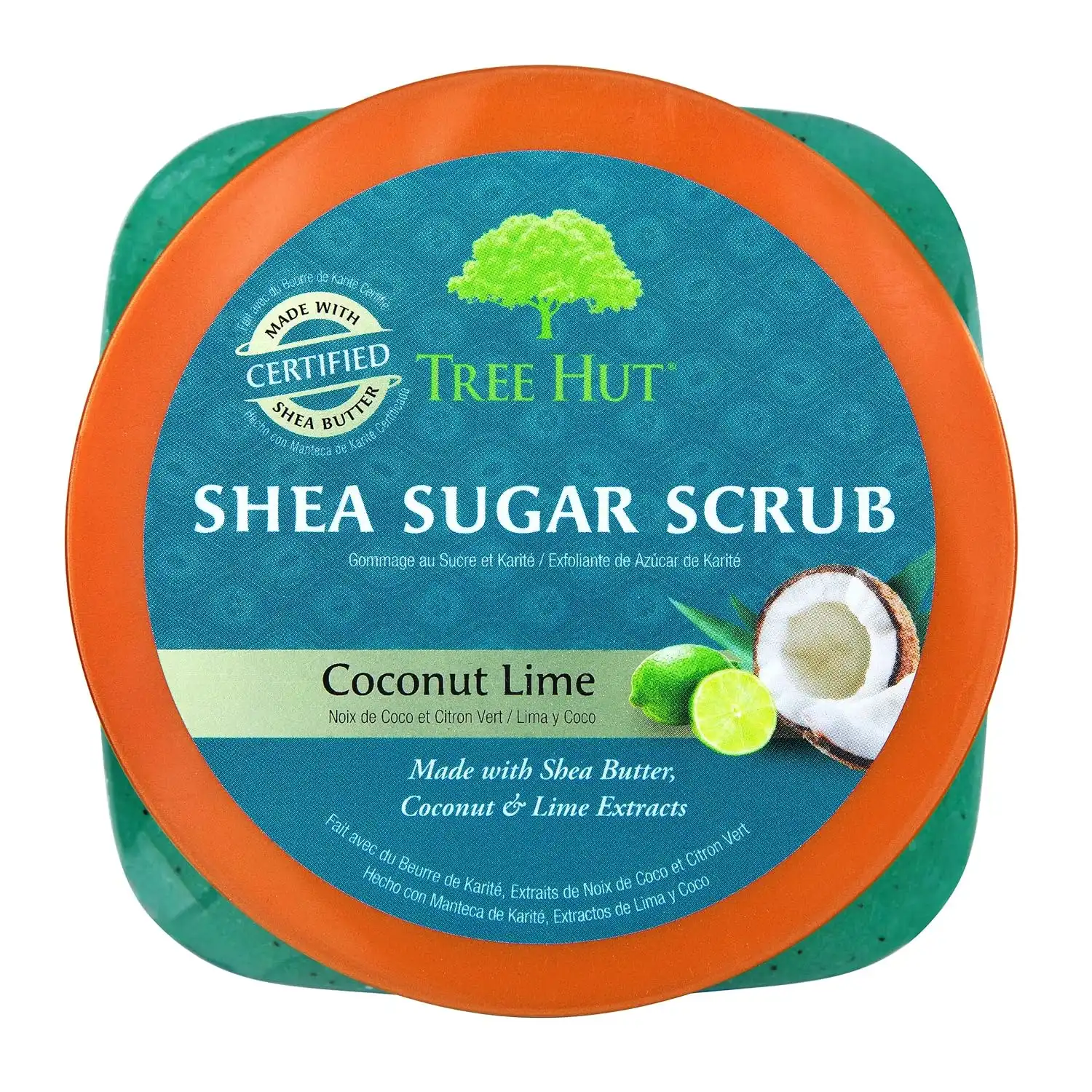 Alternative view of Tree Hut Coconut Lime Body Scrub, Exfoliating Sugar Scrub, Vegan, 18 Oz